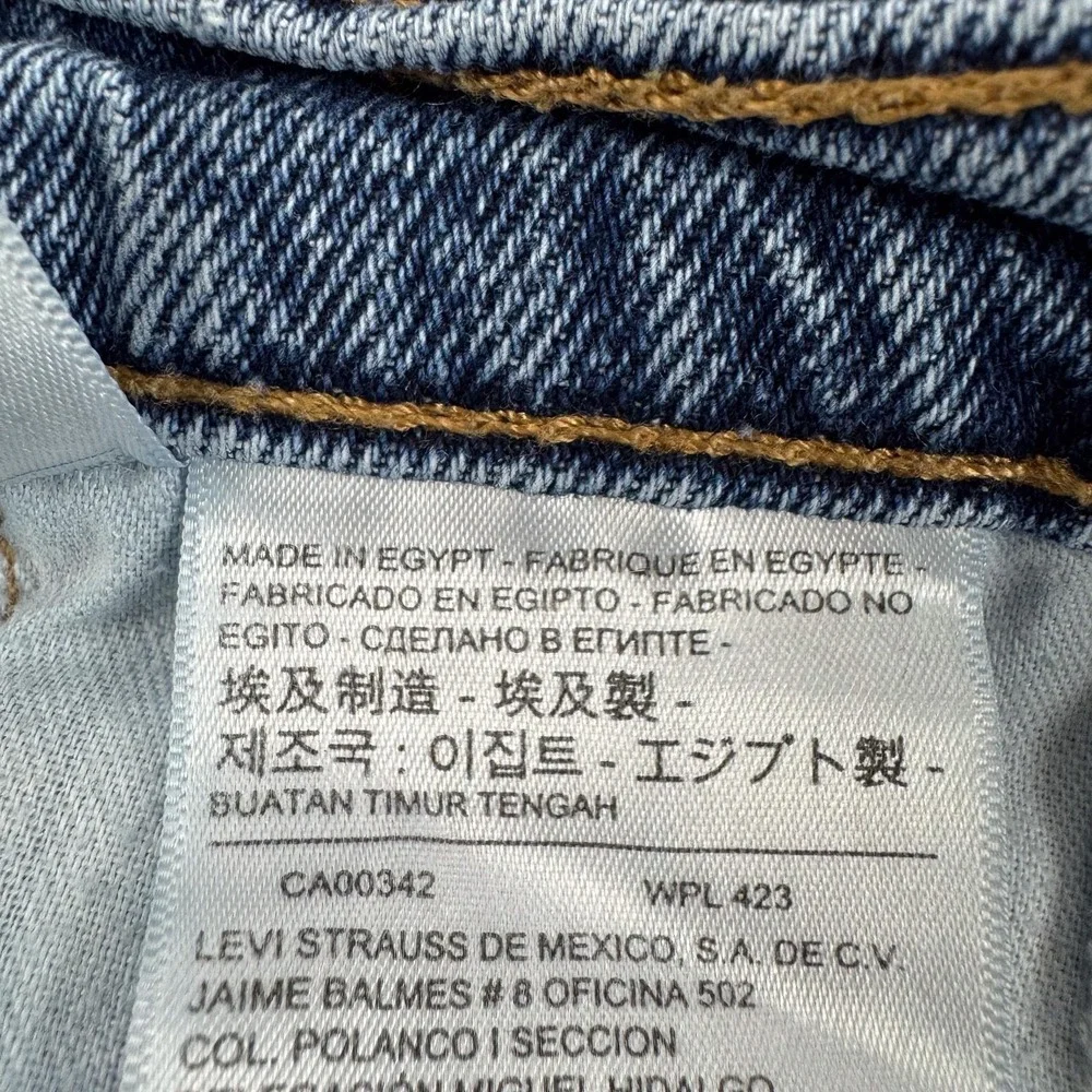 Levis 541 Jeans Mens 34 Blue Light Wash Athletic Taper Stretch Denim 34x32